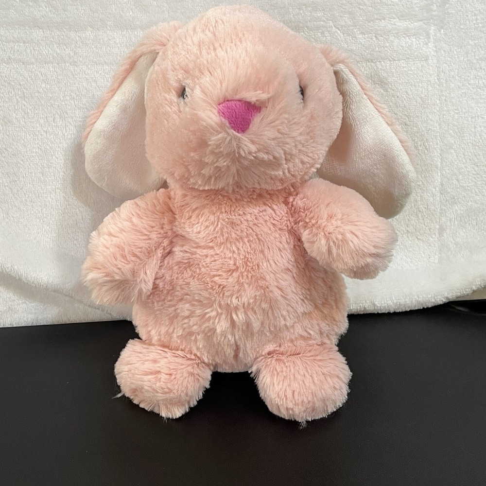 MTY International Bunny Rabbit Plush Pink Stuffed Animal Floppy Ears 2024